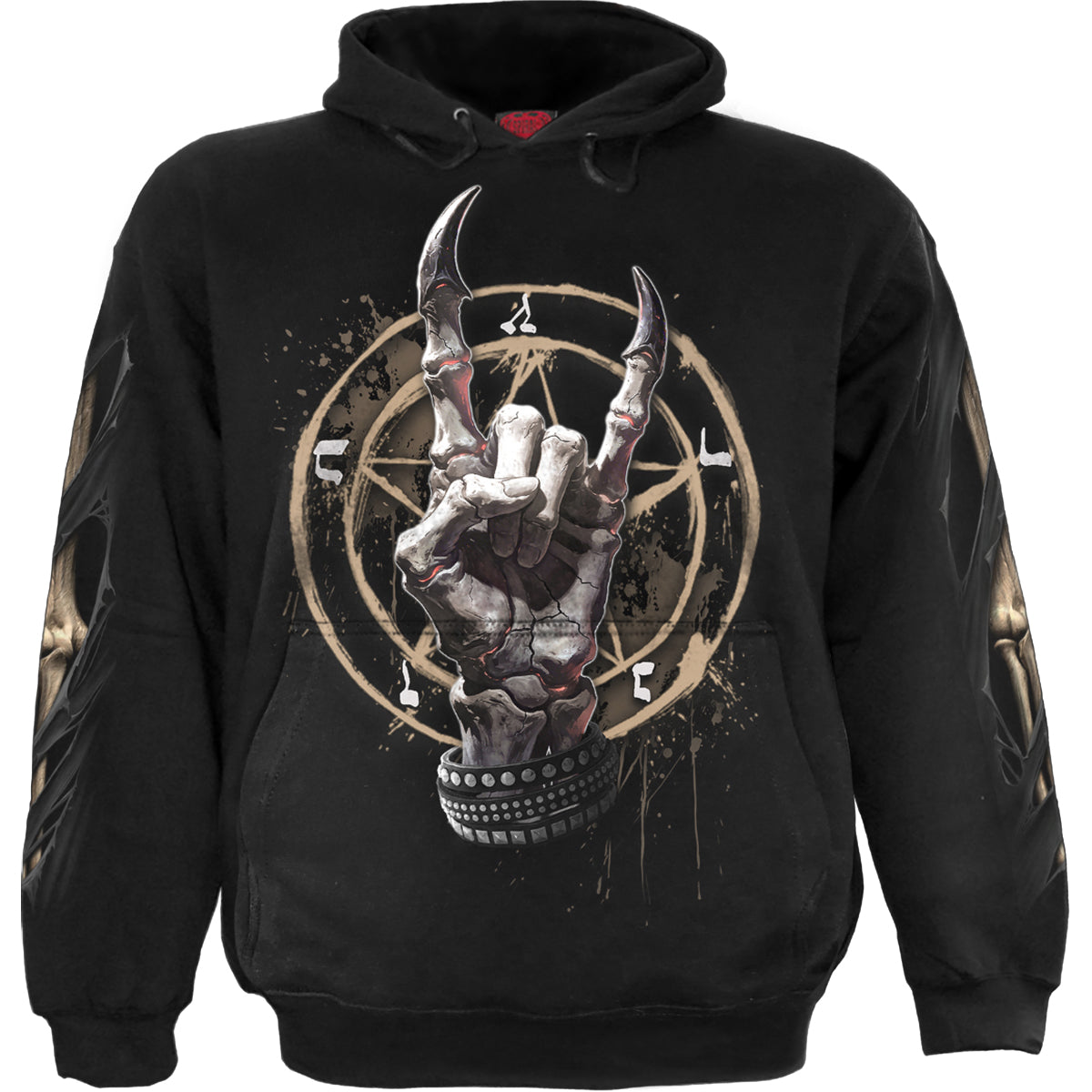 PURE METAL - Sudadera con capucha negra