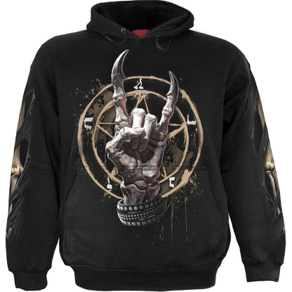 PURE METAL - Sudadera con capucha negra
