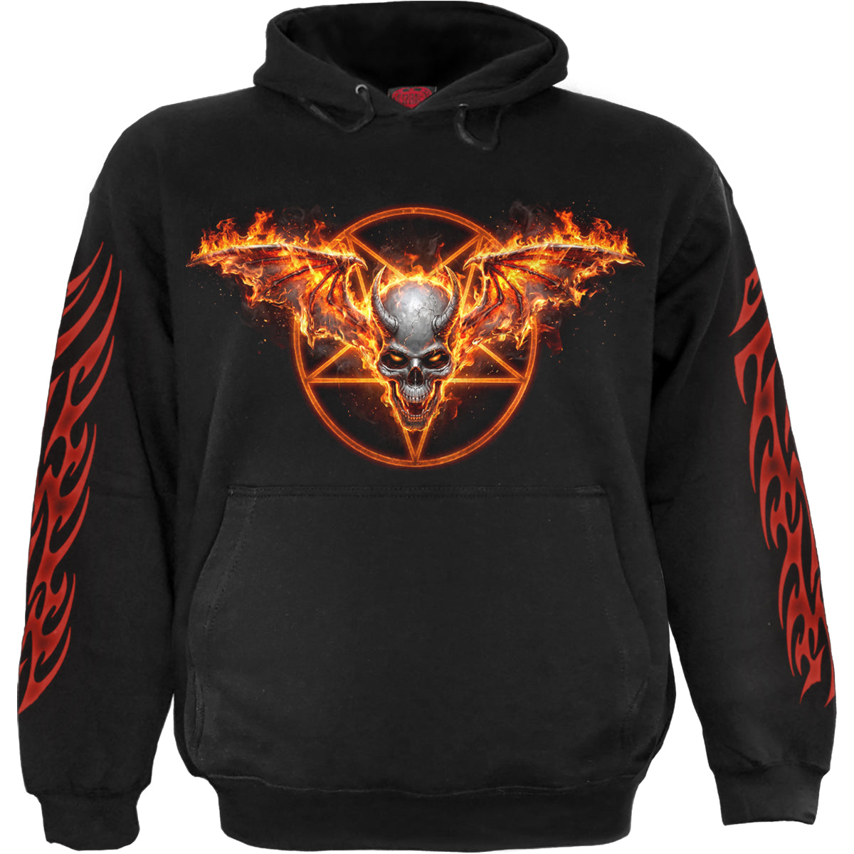 SKELETAL WORSHIP - Sudadera con capucha negra