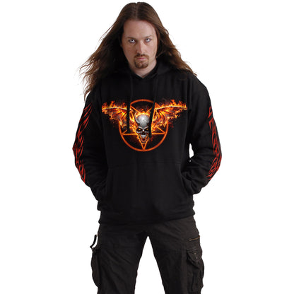 SKELETAL WORSHIP - Sudadera con capucha negra