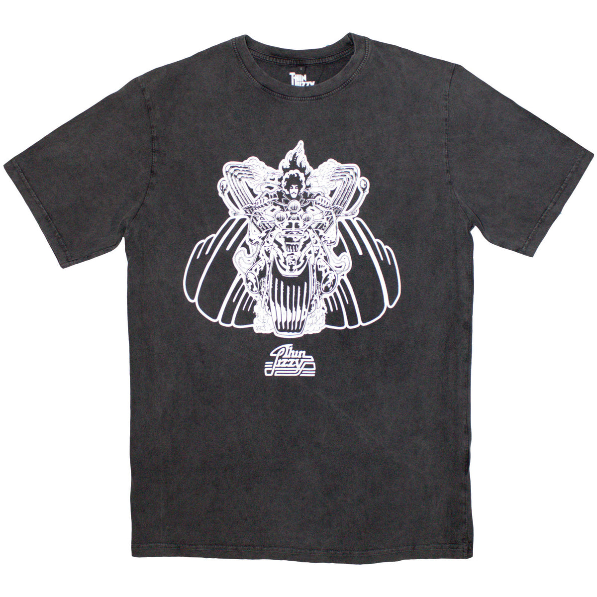 THIN LIZZY - ROCKER - Stone Wash T-Shirt Grey