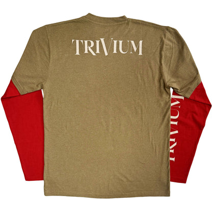 TRIVIUM - KIRISUTE GOMEN - Layered Long Sleeve T-Shirt Green, Red