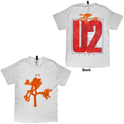 U2 - JOSHUA TREE EUROPEAN TOUR '87 - T-Shirt White