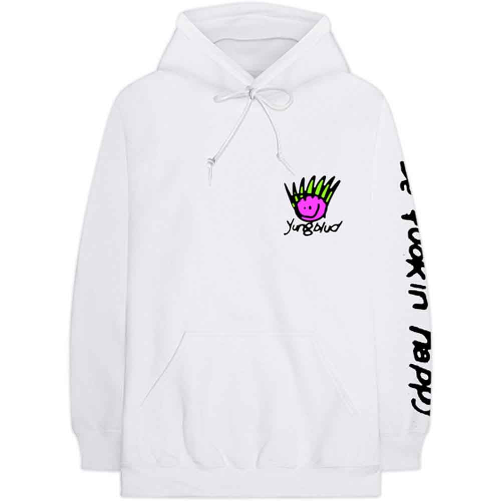 YUNGBLUD - FACE - Pullover Hoodie White