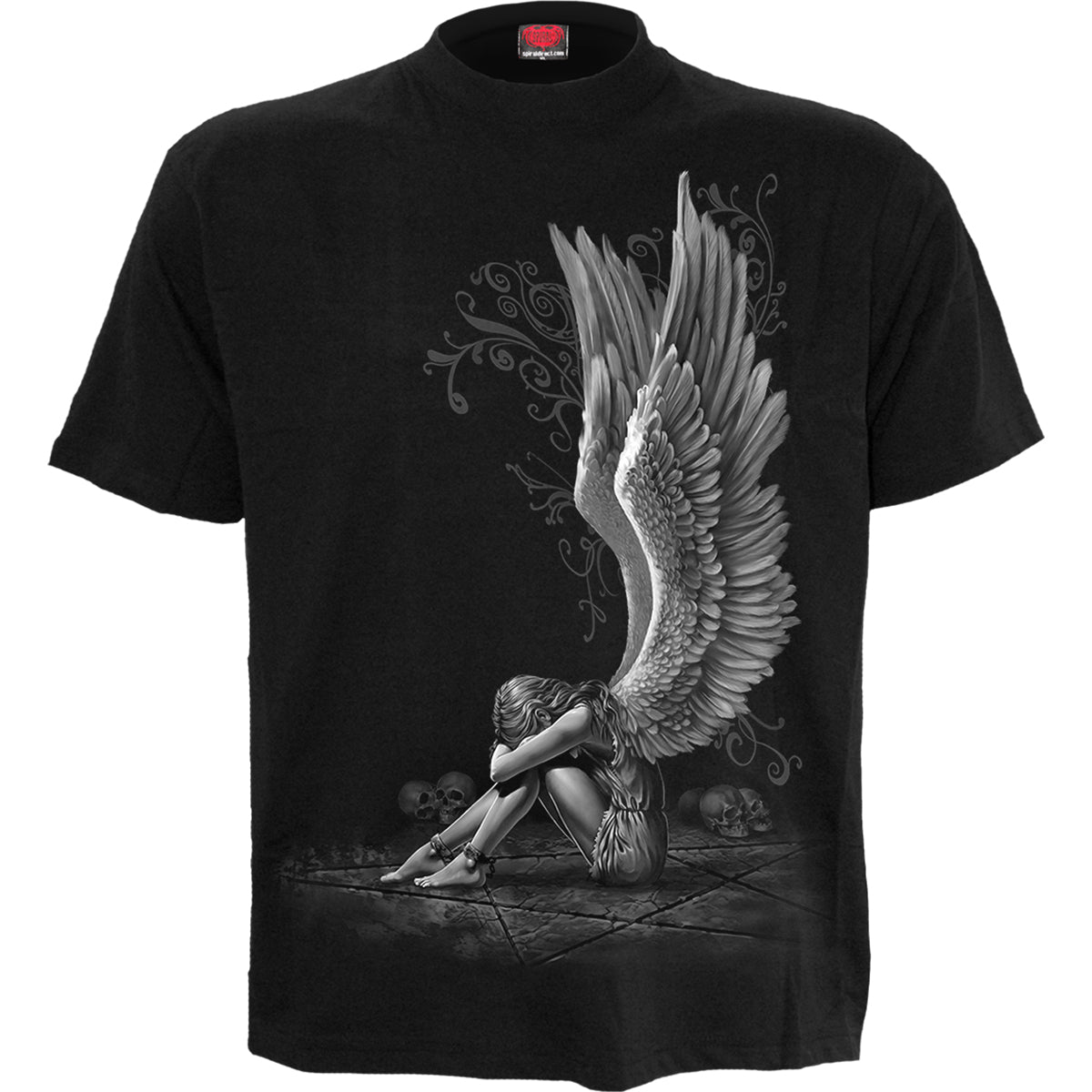 ENSLAVED ANGEL - Camiseta Negra