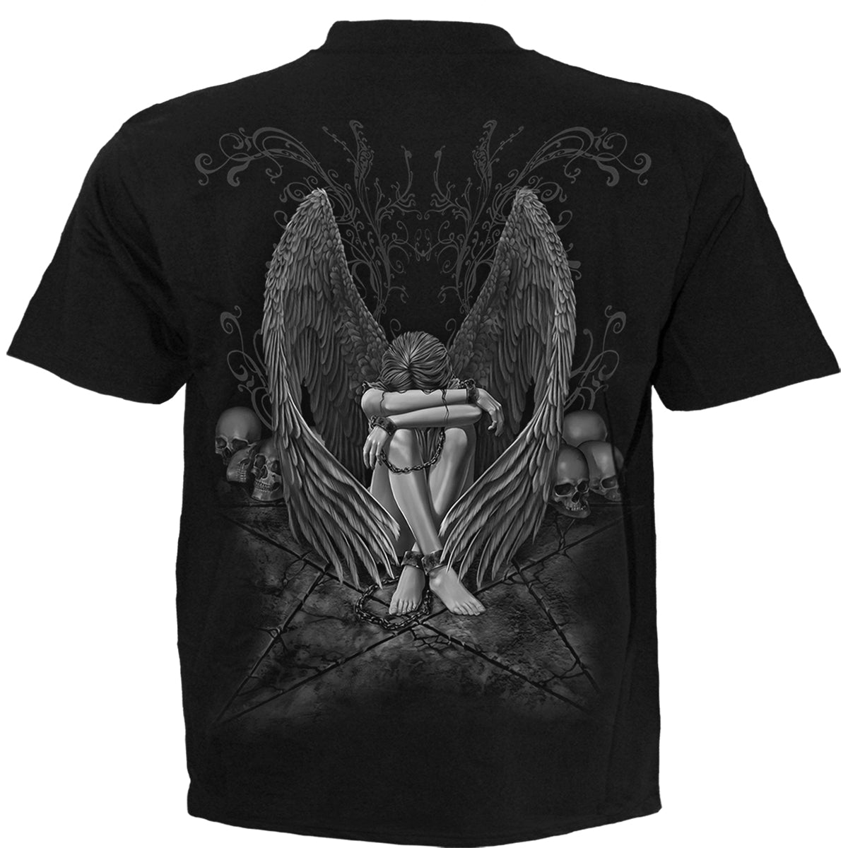 ENSLAVED ANGEL - Camiseta Negra