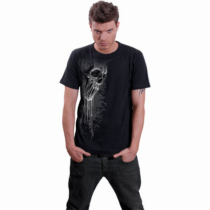 BAT CURSE - Camiseta con estampado frontal Negro