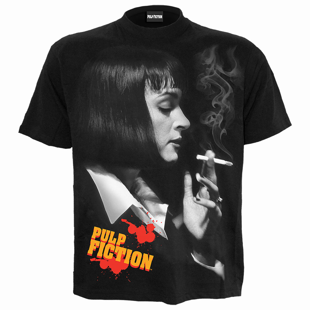 PULP FICTION - SMOKE - Camiseta con estampado frontal Negro