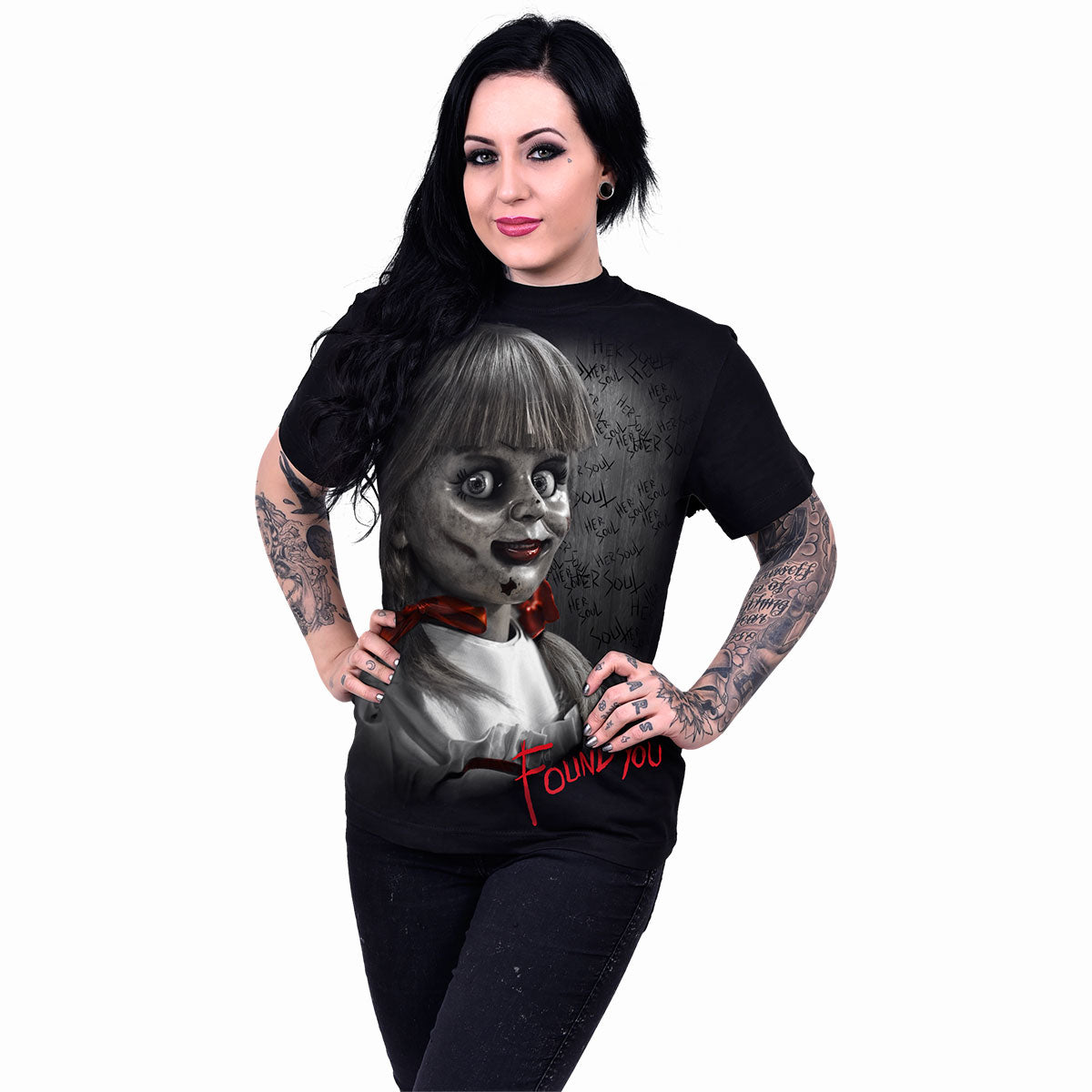 ANNABELLE - FOUND YOU - Camiseta Negra