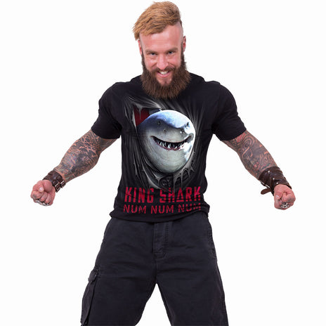 KING SHARK - NUM NUM NUM - Camiseta Negro