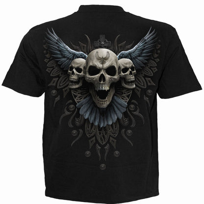 RAVEN SKULL - Camiseta Negro