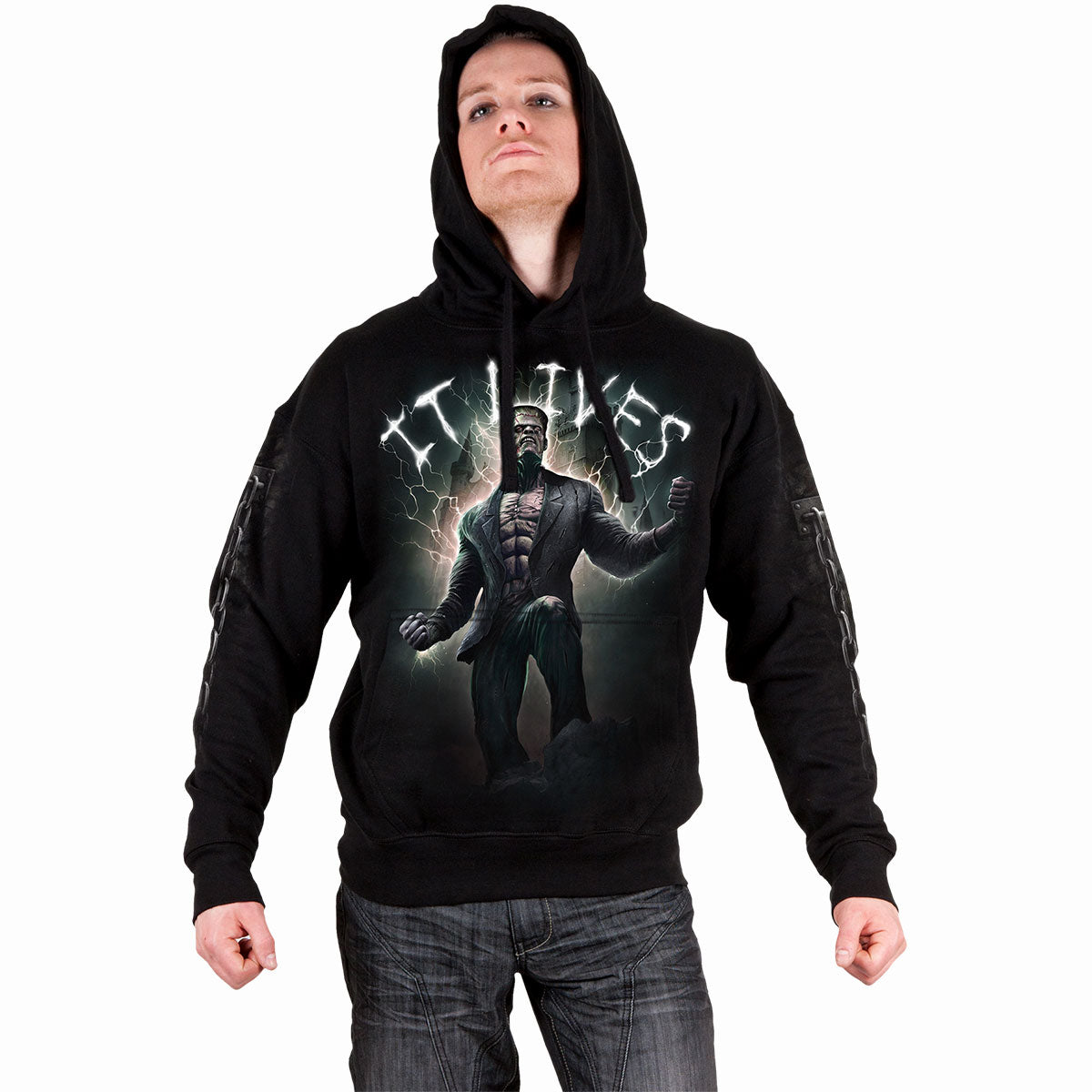 IT LIVES - Sudadera con capucha Negra