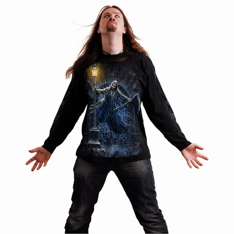 REAPING IN THE RAIN - Camiseta de manga larga Negra