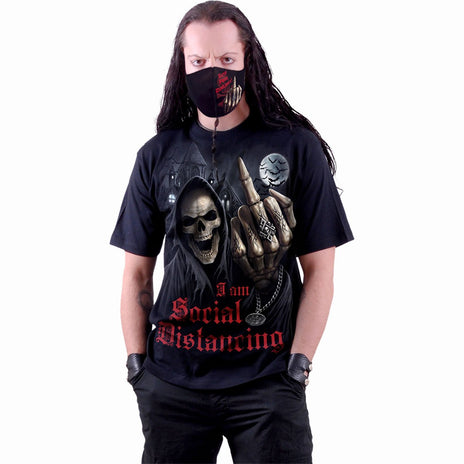 SOCIAL DISTANCE - Camiseta Negra