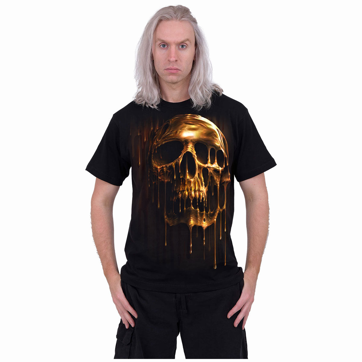 DRIPPING GOLD - Camiseta Negra