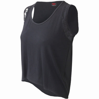 GOTHIC ROCK - Chaleco skater con bajo de encaje