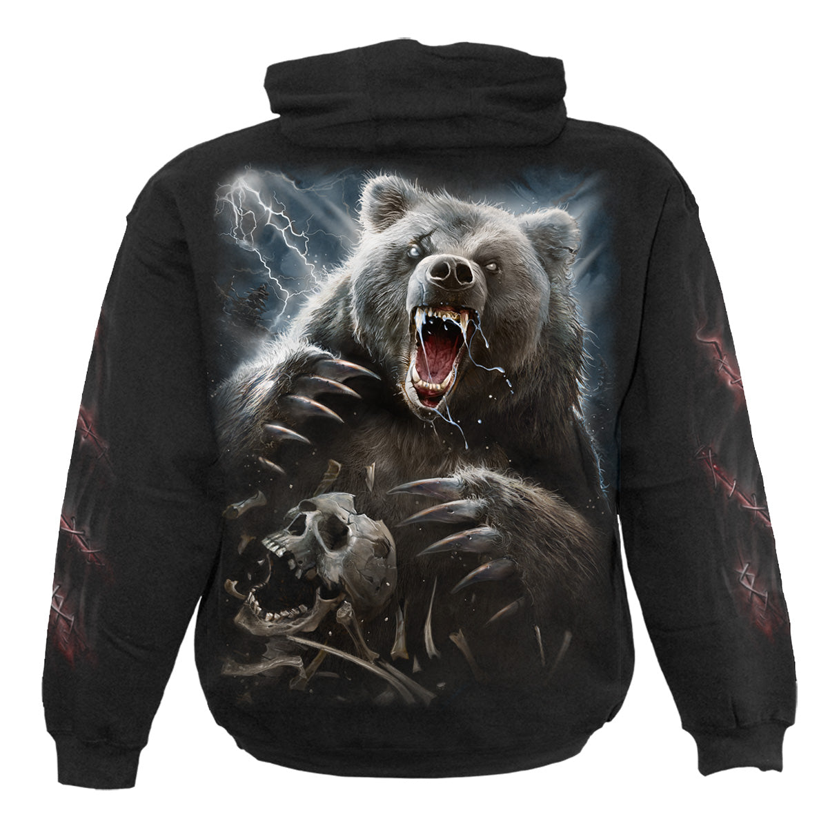 BEAR CLAWS - Sudadera con capucha Negra