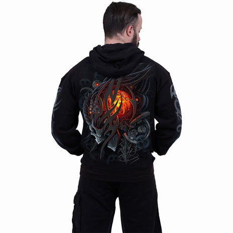 STEAMPUNK SKULL - Sudadera con capucha Negra