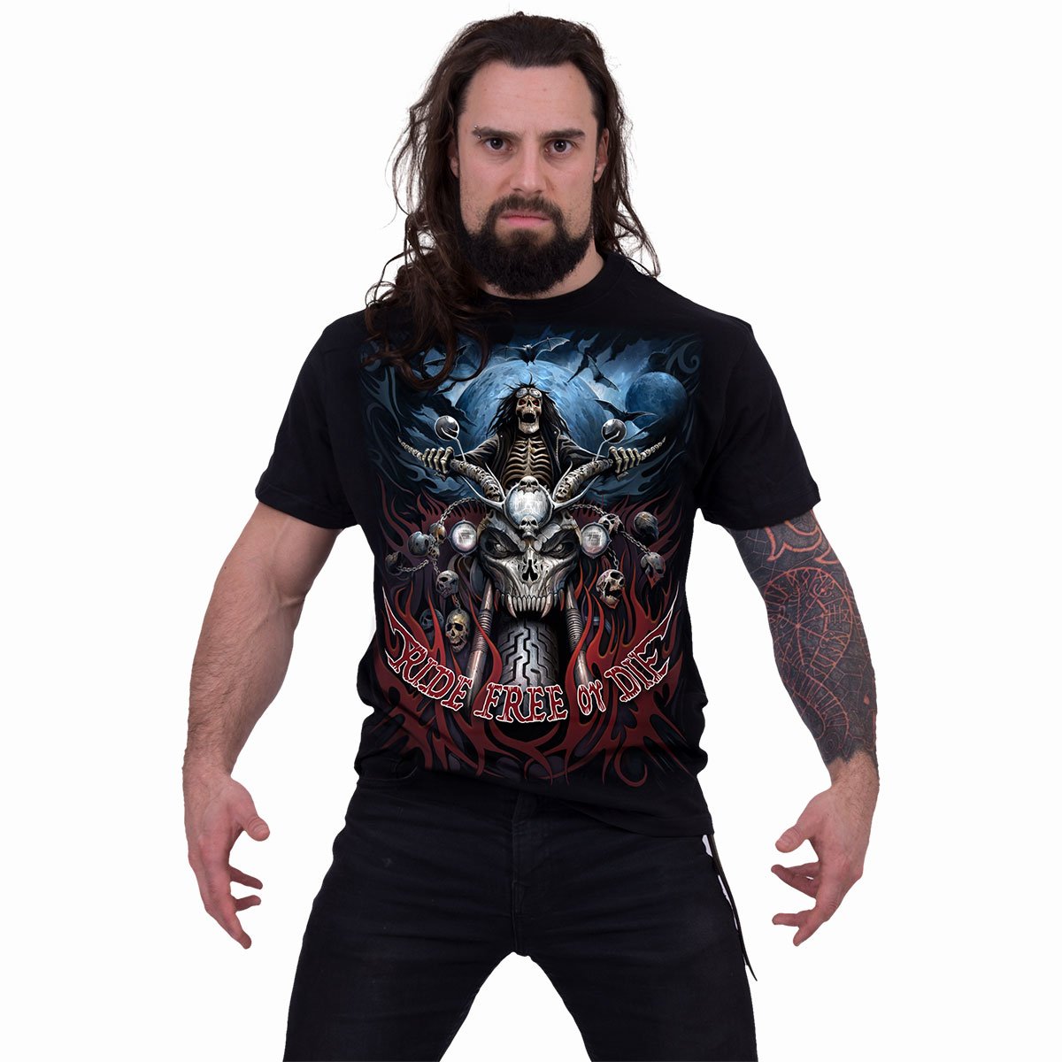 RIDE FREE - Camiseta Negra