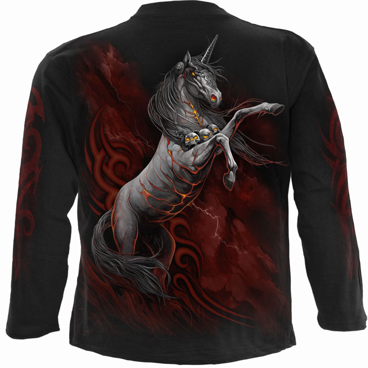 UNICORNIO INFERNAL - Camiseta de manga larga Negra