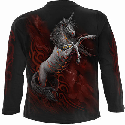 UNICORNIO INFERNAL - Camiseta de manga larga Negra