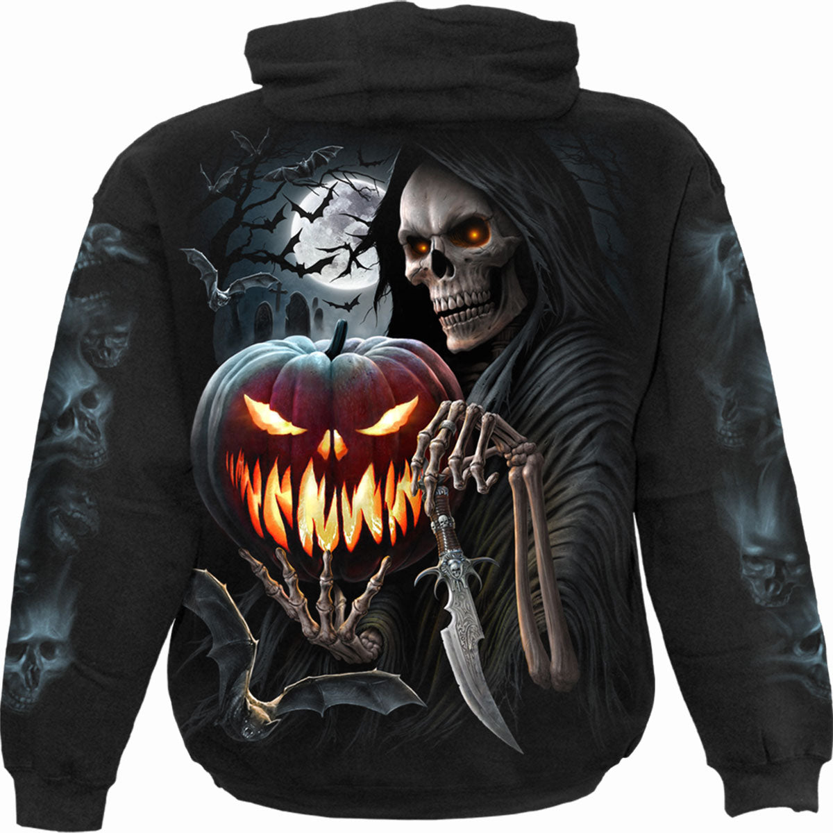 CARVING DEATH - Sudadera con capucha Negra