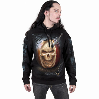 CARVING DEATH - Sudadera con capucha Negra