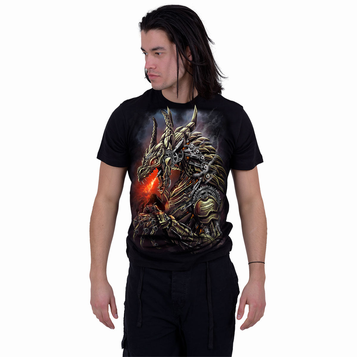 DRAGON COGS - Camiseta Negra