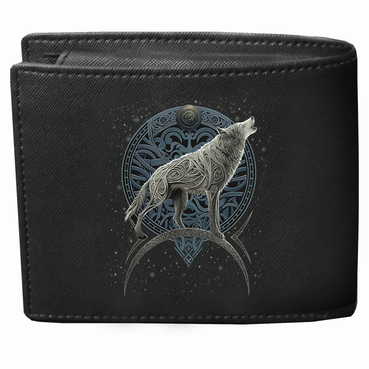 CELTIC WOLF - Cartera Billetera con Bloqueo RFID y Caja de Regalo