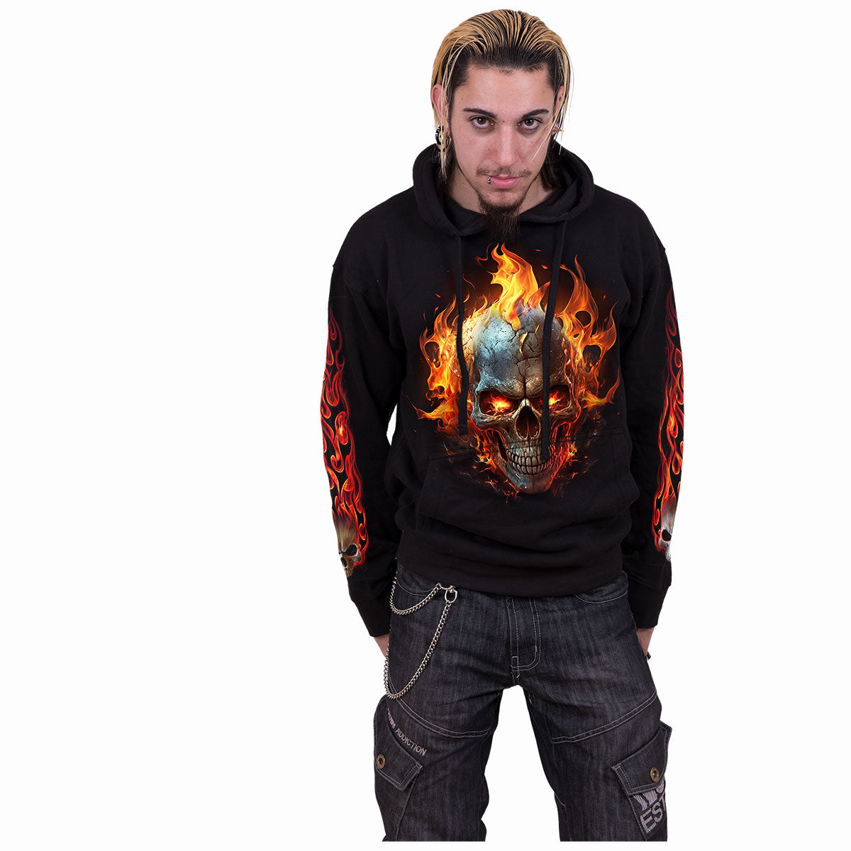 NIGHT RIDER - Sudadera con capucha Negra