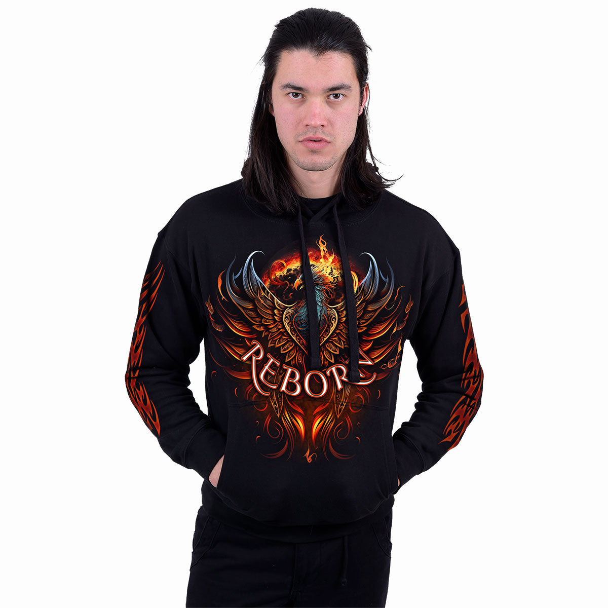 ASHES REBORN - Sudadera con capucha Negra