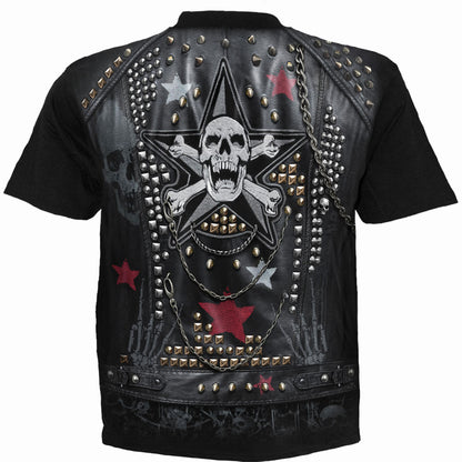 GOTH METAL - Camiseta Allover Negra
